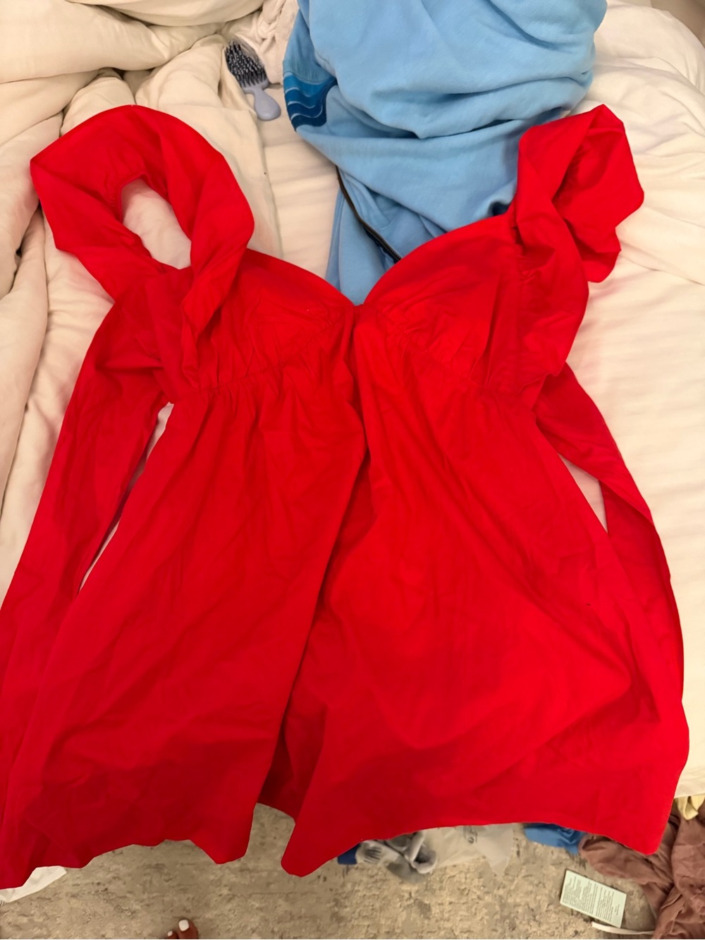 Papermoon Red Mini Dress with Sweetheart Neckline
